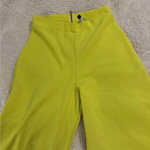 Funky fluorescent yellow pants